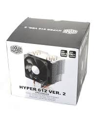 [COO01] Cooler Master Hyper 612 Ver.2 - Silent CPU Air Cooler with 6 Direct Contact Heatpipes and Folding Fin Structure RR-H6V2-13PK-R1
